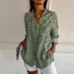 Casual Geometric Loose Shirt Collar Shirt