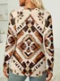Casual Geometric Long Sleeve Shirt