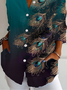 Feather Casual Shirt Collar Loose Shirt