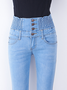 Plain Casual Regular Fit Jeans