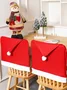 Non Woven Christmas Hat Decorative Chair Cover Christmas