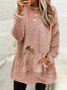Animal Picture Casual Sweatshirt