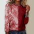 Casual Multicolor Block Loose Crew Neck T-Shirt