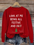 Loose Casual Crew Neck Sweatshirt