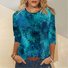 Crew Neck Casual 3D Printing T-Shirt