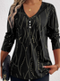 V Neck Casual T-Shirt