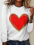 Casual Loose Jersey Crew Neck T-Shirt