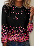 Casual Loose Jersey Crew Neck T-Shirt