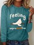 Feeling Unproducktive Casual Long Sleeve Shirt