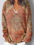 Casual Loose Ethnic Sweatshirt