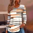 Crew Neck Jersey Casual Striped T-Shirt