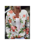 Loose Crew Neck Knitted Casual Cardigan