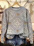 Crew Neck Casual Sweatshirt
