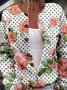 Loose Crew Neck Knitted Casual Cardigan