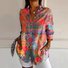 Shirt Collar Loose Ethnic Casual Shirt
