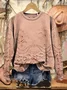 Vintage Loose 3D Printing Sweatshirt