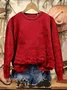 Vintage Loose 3D Printing Sweatshirt
