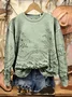 Vintage Loose 3D Printing Sweatshirt