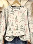 Loose Floral Casual Sweatshirt