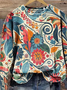 Casual Crew Neck Sweatshirt