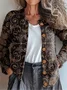 Ethnic Knitted Ethnic Crew Neck Cardigan