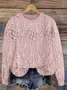 Casual Floral Sweatshirt