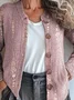 Women's Floral Art Pattern Print Buttoned Cardigan Sweater