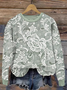Casual Floral Sweatshirt