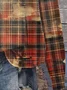 Plaid Print Long Sleeve Crew Neck Sweatshirt