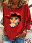 Cute Cat Casual Sweatshirt