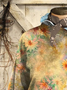Floral Print Long Sleeve Crew Neck Sweatshirt