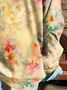 Floral Print Long Sleeve Crew Neck Sweatshirt