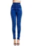 Casual Tight Denim Print Graphic Leggings