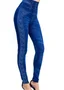 Casual Tight Denim Print Graphic Leggings