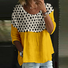 Loose Simple Linen Blend Crew Neck T-Shirt