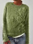 Classy Flowers 3d Knit Art Cozy Sweater