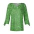 Women's V-neck Sequined Graphic T-shirt Top