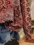 Ethnic Print Crew Neck Sweatshirt