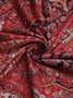 Ethnic Print Short-Sleeved V-Neck T-shirt