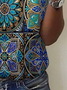 Ethnic Print Short Sleeve Crew Neck T-shirt
