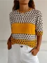 Casual Long Sleeve Round Neck T-Shirt