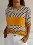 Casual Long Sleeve Round Neck T-Shirt