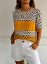 Casual Long Sleeve Round Neck T-Shirt