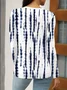 Casual V Neck Long Sleeve T-Shirt