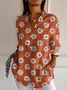 Shirt Collar Loose Ethnic Casual Shirt