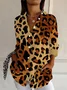 Leopard Print Long Sleeve Shirt