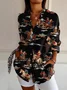 Shirt Collar Loose Ethnic Casual Shirt