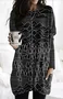 Geometric Wave Art Casual Long T-shirt