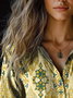 Ethnic Print Long Sleeve Shirt