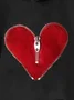 Valentine's Day Fashion Heart Zipper Hoodie